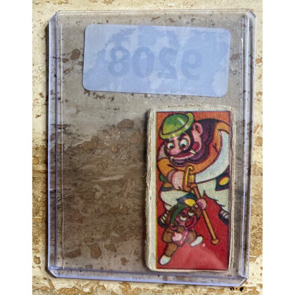 Vintage Japanese Menko Card With Astronaut Monkey Illustration - Picture 3 of 4